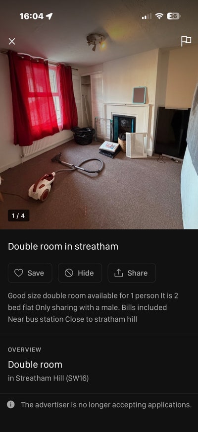Room in streatham available 16 may Main Photo