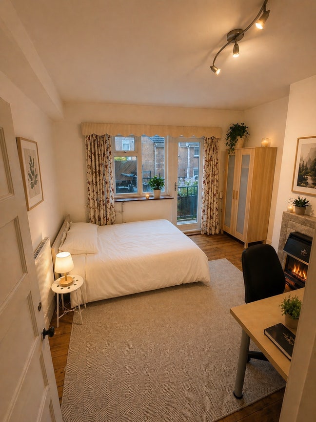 Bright Double Room with Private Balcony in N1 Main Photo
