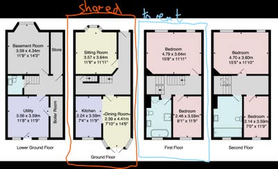 Whole Floor, >35m2 2 rooms and private bathroom Main Photo